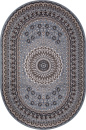 Российский овальный ковёр D504 BLUE-BROWN 2