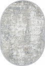 Российский овальный ковёр D662BC BEIGE / L.GREY