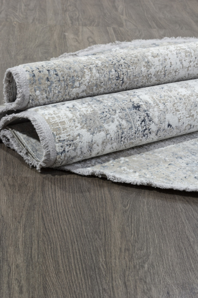Российский овальный ковёр D662BC BEIGE / L.GREY