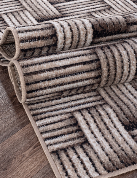Российский прямоугольный ковёр D722 BEIGE-BROWN 2