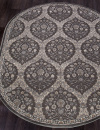 Российский овальный ковёр D740 DARK GRAY