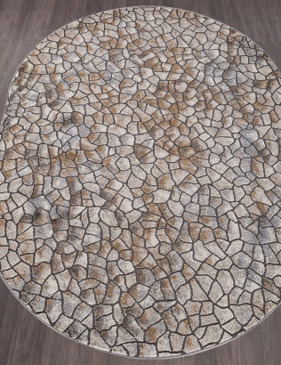 Российский овальный ковёр D765 BEIGE