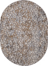 Российский овальный ковёр D765 BEIGE