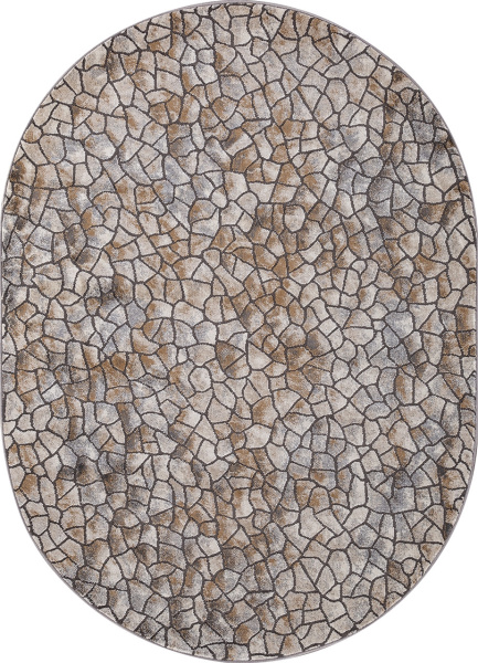 Российский овальный ковёр D765 BEIGE