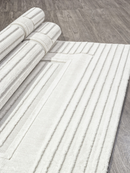 Российский прямоугольный ковёр D785AW CREAM / CREAM