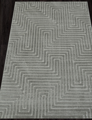 Российский прямоугольный ковёр D786AG GREY / GREY