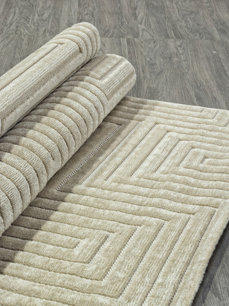 Российский прямоугольный ковёр D786AP BEIGE / BEIGE