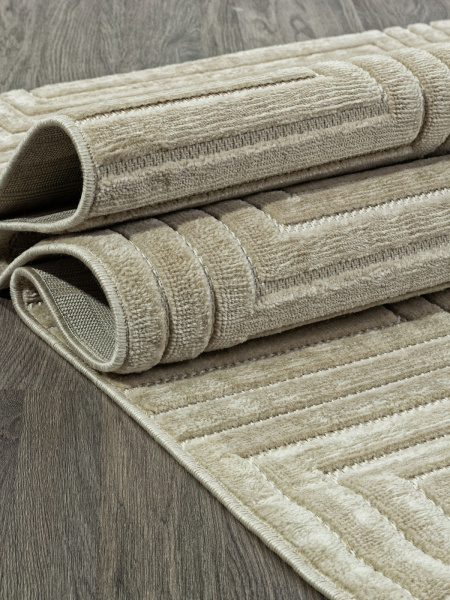 Российский прямоугольный ковёр D786AP BEIGE / BEIGE
