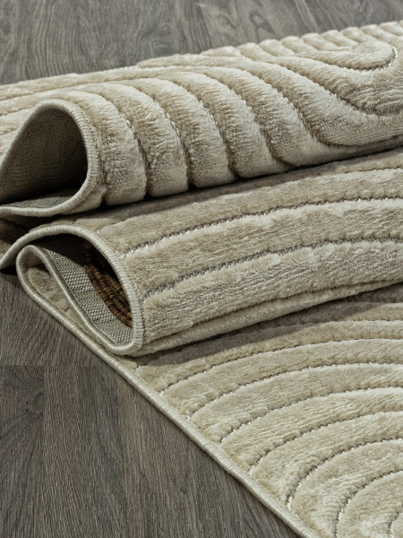 Российский прямоугольный ковёр D798AP BEIGE / BEIGE