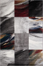 Российский прямоугольный ковёр D819 gray-red