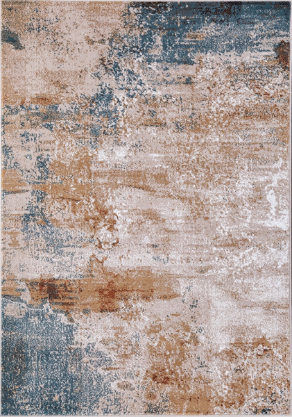Российский прямоугольный ковёр D866 CREAM-BLUE