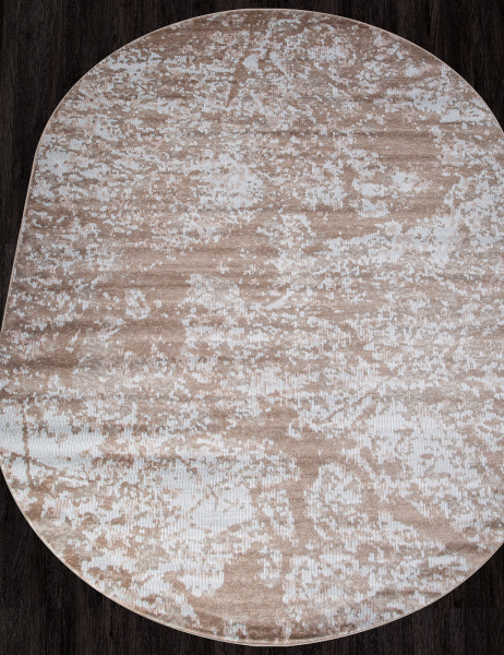 Российский овальный ковёр D941 DARK BEIGE