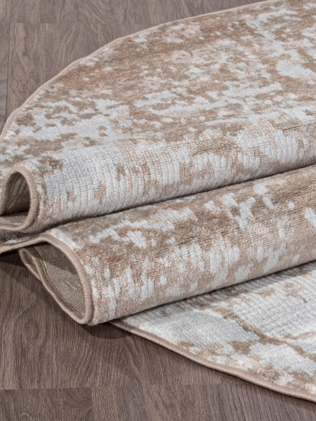 Российский овальный ковёр D941 DARK BEIGE