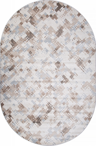 Российский овальный ковёр D958 CREAM