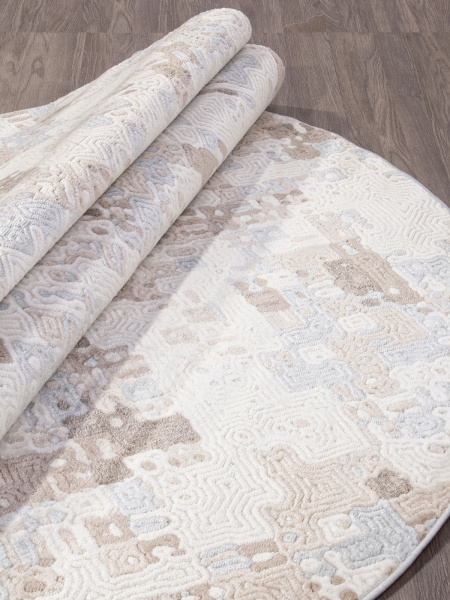 Российский овальный ковёр D958 CREAM