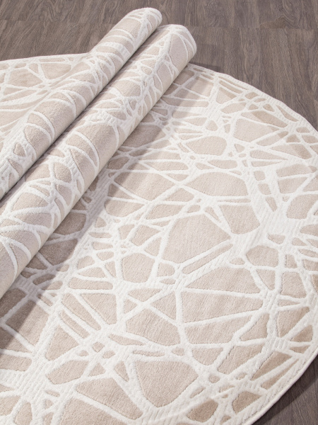 Российский овальный ковёр D967 BEIGE