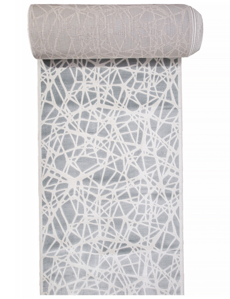 Ковровая дорожка D967 BLUE-CREAM 