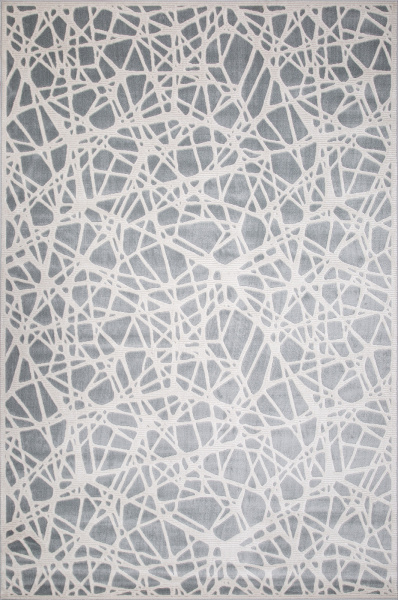 Российский прямоугольный ковёр D967 BLUE-CREAM