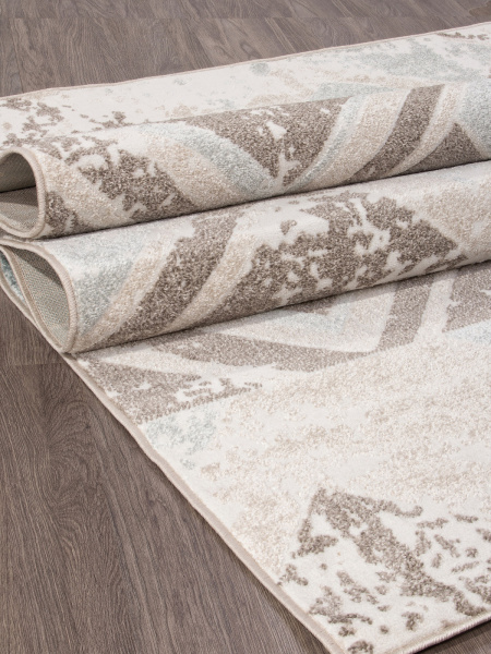 Российский прямоугольный ковёр D979 BEIGE-BLUE