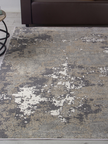 Российский прямоугольный ковёр D996 CREAM-GRAY