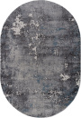 Российский овальный ковёр D996 GRAY