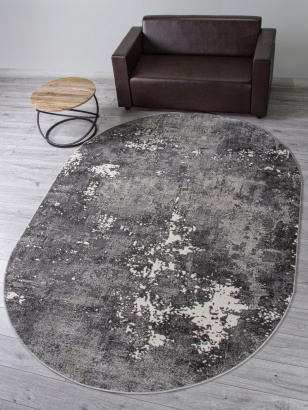 Российский овальный ковёр D996 LIGHT GRAY