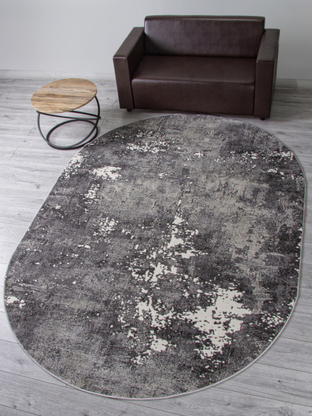Российский овальный ковёр D996 LIGHT GRAY