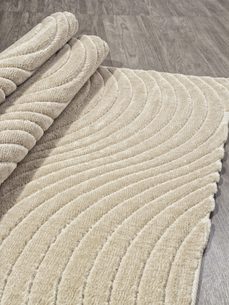 Российский прямоугольный ковёр E126AP BEIGE / BEIGE