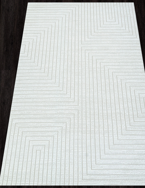 Российский прямоугольный ковёр E256AC WHITE / BEIGE