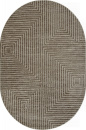 Российский овальный ковёр E256AL BROWN / BEIGE