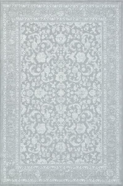 Российский прямоугольный ковёр E365AP GREY / WHITE
