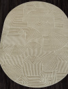 Российский овальный ковёр E508AK D.BEIGE / BEIGE