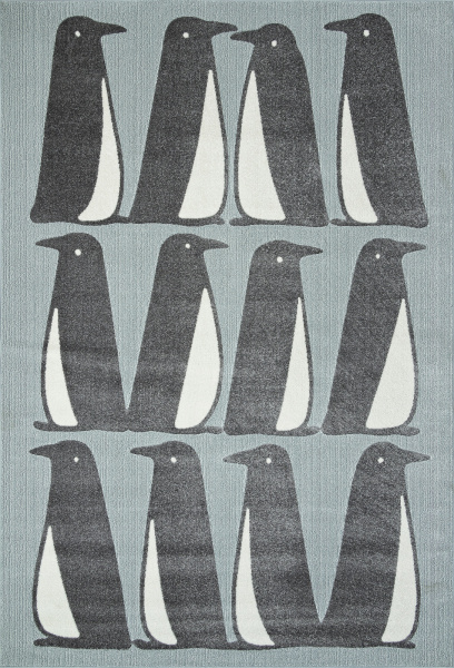 Российский прямоугольный ковёр F007 GRAY