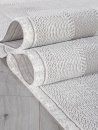 Российский прямоугольный ковёр F040AC GREY / WHITE