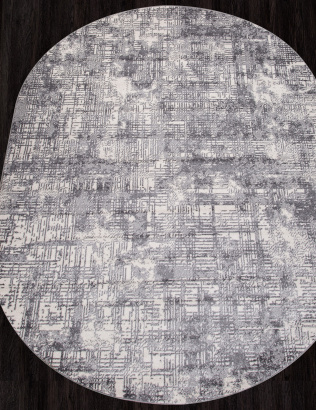 Российский овальный ковёр F050 GRAY
