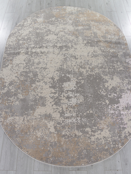 Российский овальный ковёр F163 BEIGE