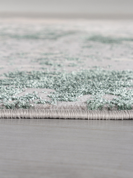 Российский овальный ковёр F163 GRAY-GREEN