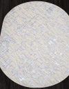 Российский овальный ковёр F164 CREAM-BLUE