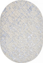 Российский овальный ковёр F164 CREAM-BLUE