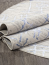 Российский овальный ковёр F164 CREAM-BLUE