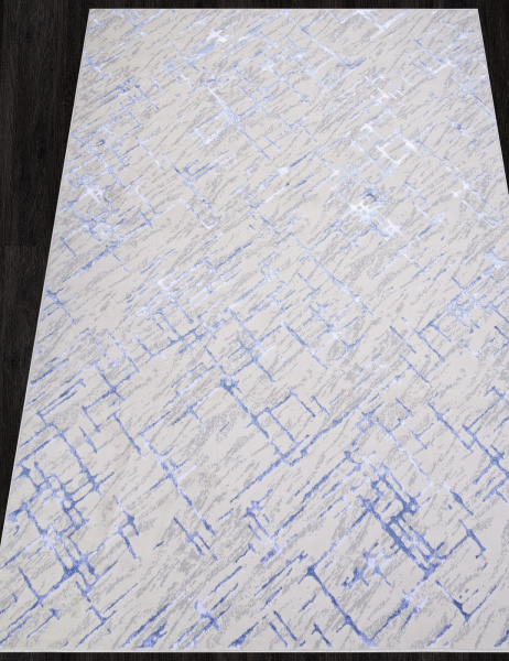 Российский прямоугольный ковёр F164 CREAM-BLUE