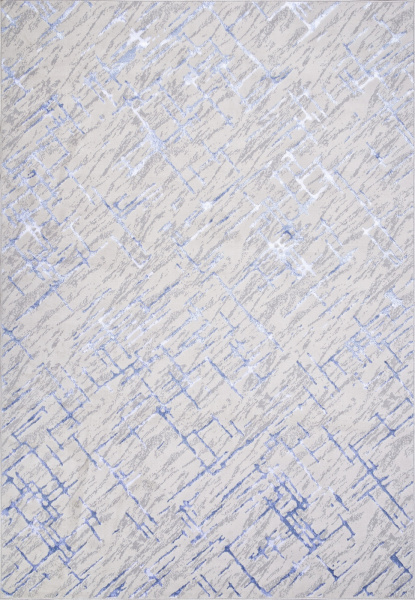 Российский прямоугольный ковёр F164 CREAM-BLUE
