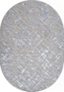Российский овальный ковёр F164 GRAY-BLUE