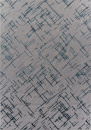 Российский прямоугольный ковёр F164 GRAY-D.BLUE