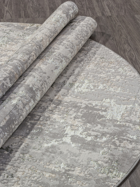 Российский овальный ковёр F165 CREAM-BLUE