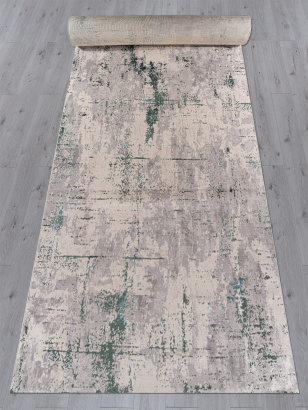 Российская прямоугольная дорожка F169 CREAM-D.GREEN