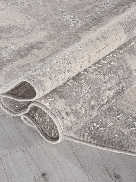 Российский овальный ковёр F169 CREAM-GRAY