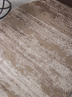 Российский овальный ковёр F173 BEIGE