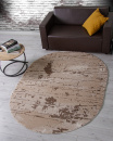 Российский овальный ковёр F174 BEIGE
