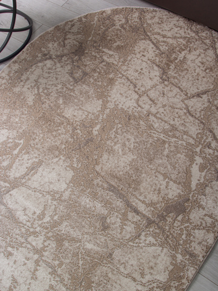 Российский овальный ковёр F175 BEIGE